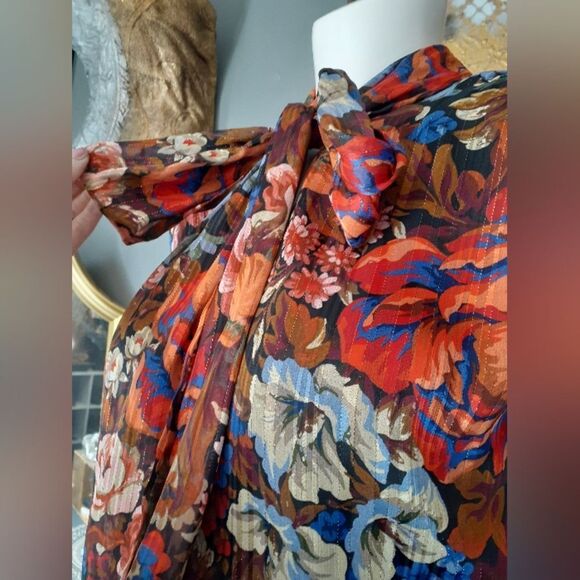 Zara Nwot Floral Chiffon Mini Dress - Picture 5 of 16